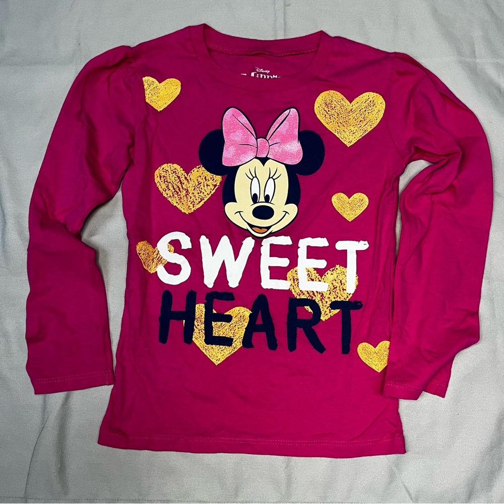 Minnie Mouse Sweet Heart Long Sleeve Tee